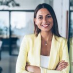 La Business Development Manager di MedPro Nutraceuticals in un ufficio
