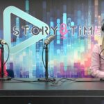 Serena Zirpoli, CEO ed head hunter, che parla ai microfoni di StoryTime. Accanto a lei la radio speaker