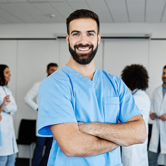 Infermiere sorridente