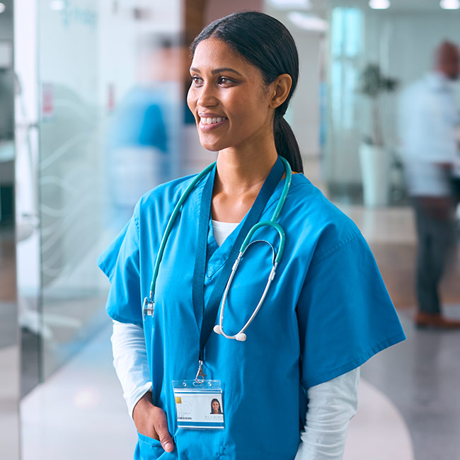 Infermiera sorridente