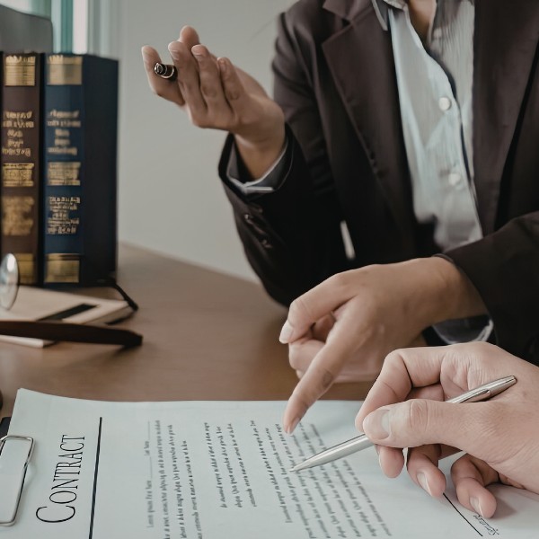 L'immagine mostra un general counsel che offre consulenza alla società