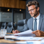 l'immagine rappresenta un CFO che lavora
